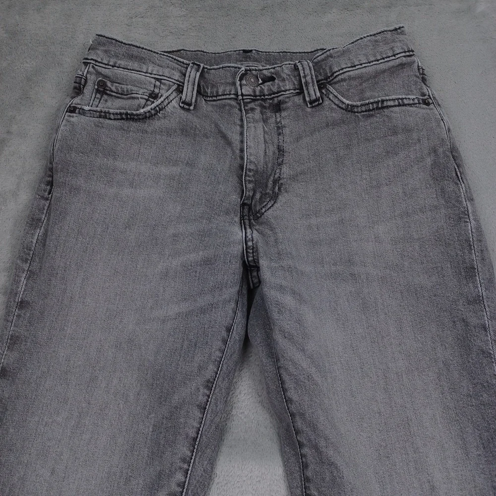 Levis‎ 514 Jeans Mens 30x30 Gray Denim Premium Modern Distressed Casual